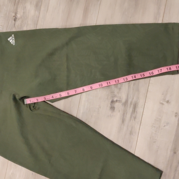 ADIDAS Olive Green Climalite Capri - Picture 7 of 7